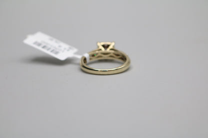 10K Yellow Gold Lab Grown Diamond Cluster Ring (0.85 CTW) (Size 7) Clearance