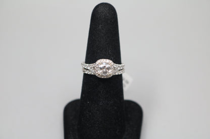 14K White Gold Lab Grown Diamond Engagement Ring Set (2.09 CTW) (Local Purchase Only)