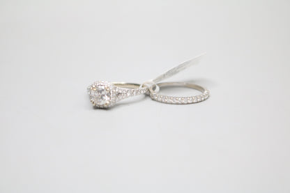 14K White Gold Lab Grown Diamond Engagement Ring Set (2.09 CTW) (Local Purchase Only)
