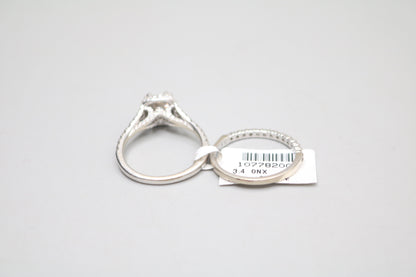14K White Gold Lab Grown Diamond Engagement Ring Set (2.09 CTW) (Local Purchase Only)