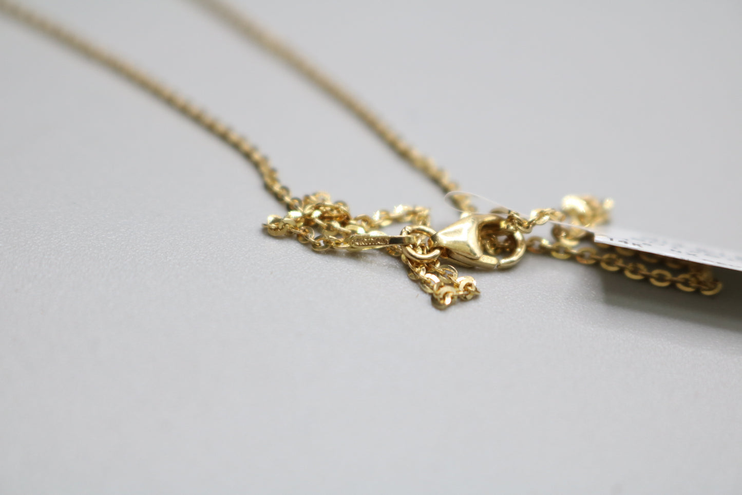 14K Yellow Gold Well-Crafted Cable Necklace Length of 18 Inches