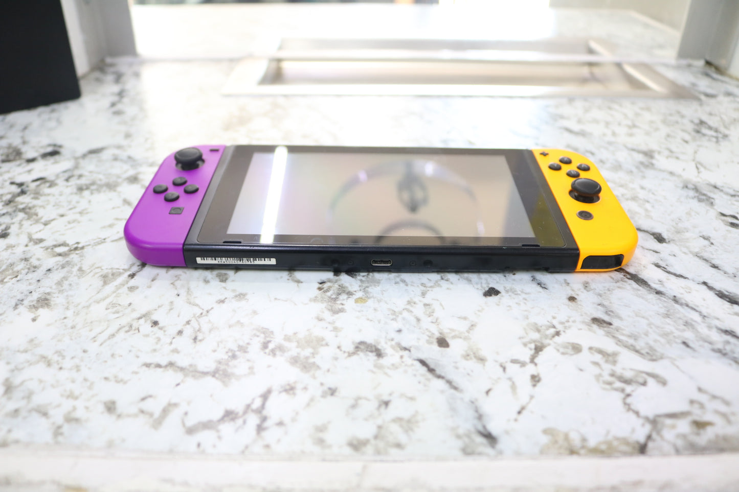 Nintendo Switch HAC-001(-01) Orange &amp; Purple Joycons