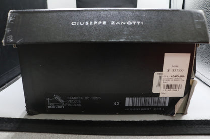 Giuseppe Zanotti Blabber SC Uomo Velour Modena RM0027 Europe Size 42 (US Size 9)