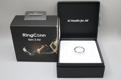 RingConn Gen 2 Air Smart Ring (Size 10) RCA-02 Galaxy Silver