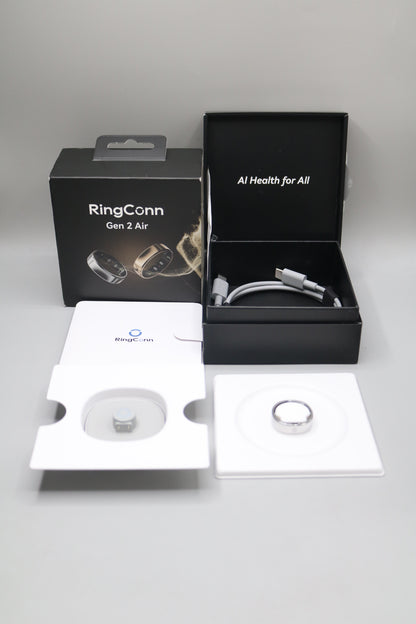 RingConn Gen 2 Air Smart Ring (Size 10) RCA-02 Galaxy Silver