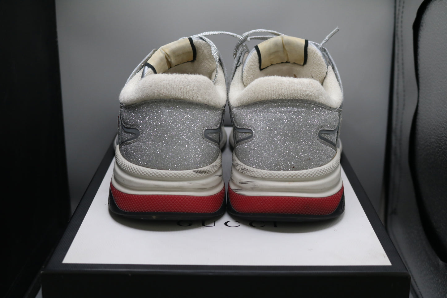 Gucci Ultrapace "Silver" 599058 HW910 8161 US Size 9