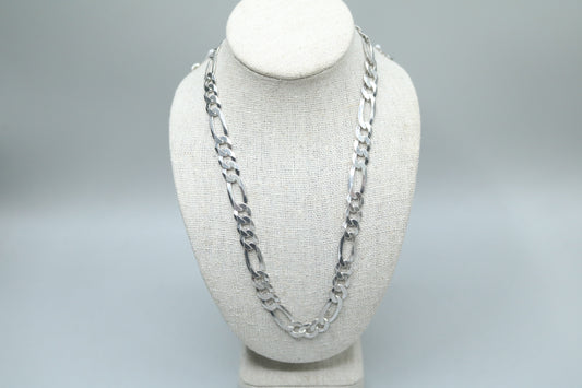 Silver Figaro Chain 22" & 3.5 cm 23.8 Grams