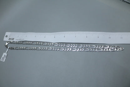 Silver Figaro Chain 22" & 3.5 cm 23.8 Grams