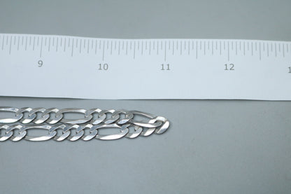 Silver Figaro Chain 22" & 3.5 cm 23.8 Grams