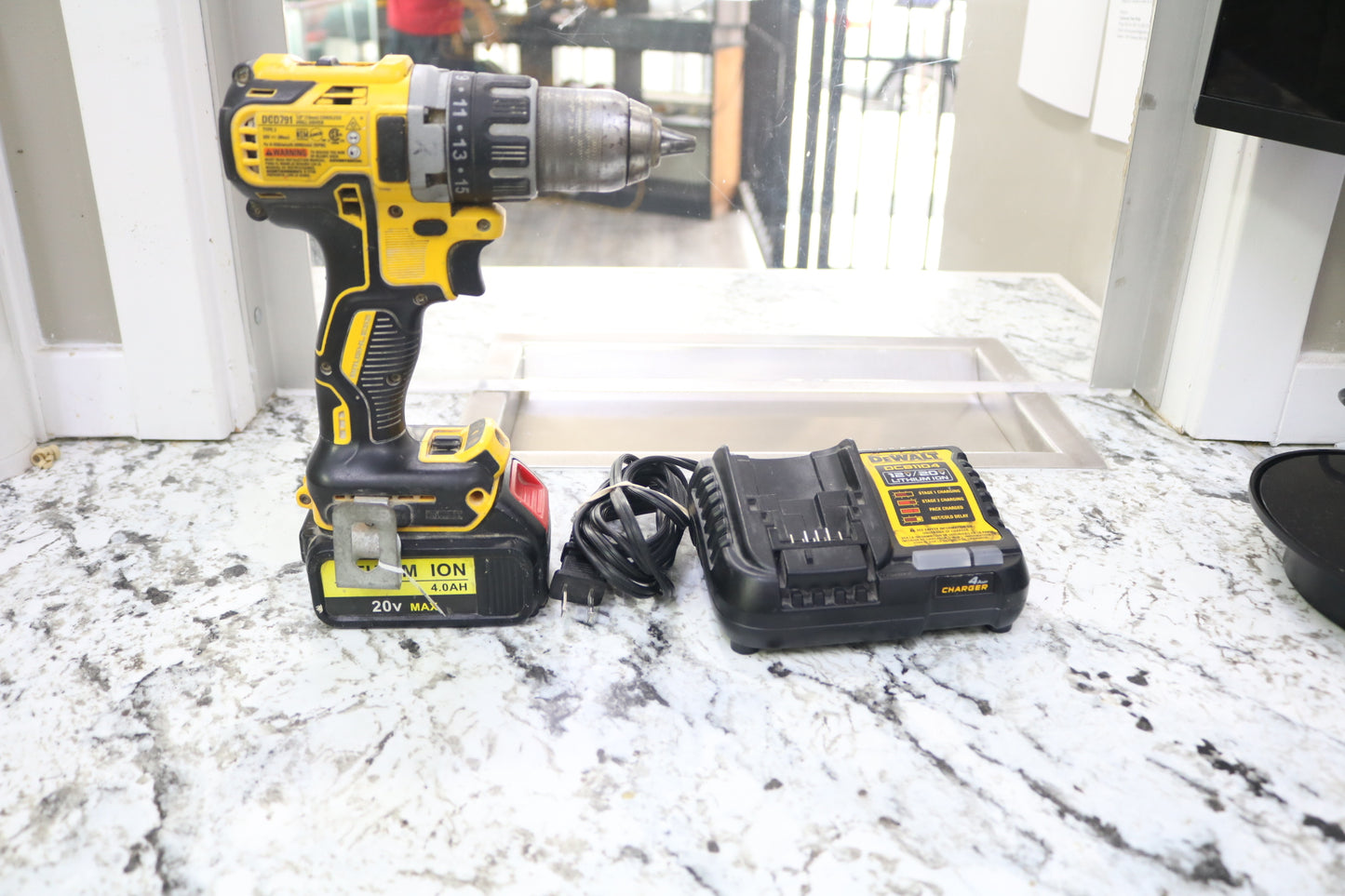 Dewalt DCD791 20V Cordless Drill/Driver with an Aftermarket Battery