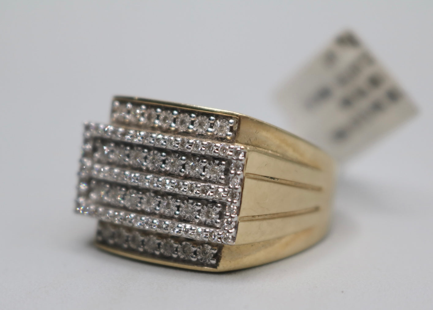 10K Yellow Gold Diamond Cluster Ring (Size 10) (Local pick-up only)