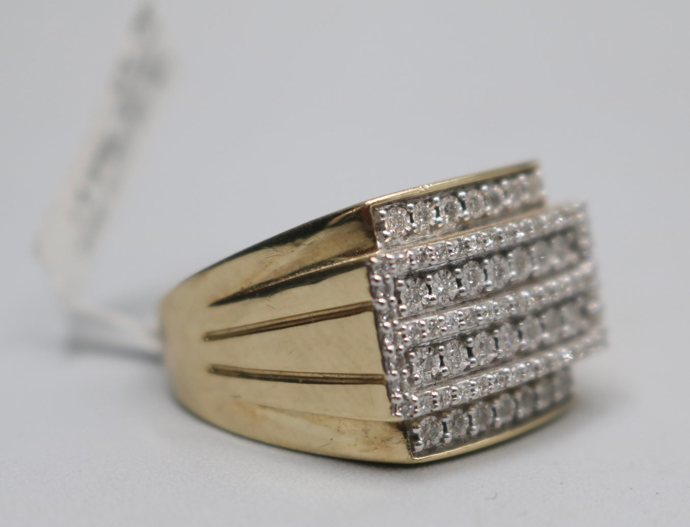 10K Yellow Gold Diamond Cluster Ring (Size 10) (Local pick-up only)