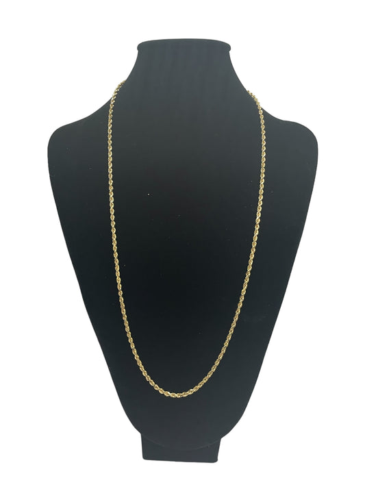 10K Yellow Gold Rope Chain (26 Inches)