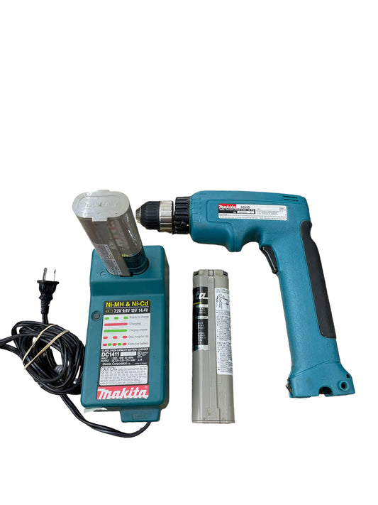 Makita Cordless Driver Drill 6095D with Charger & 2 Batteries