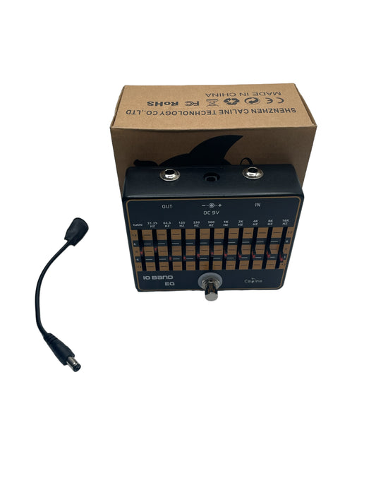 Caline USA CP-24 10-Band Eq Equalizer Guitar Effects Pedal