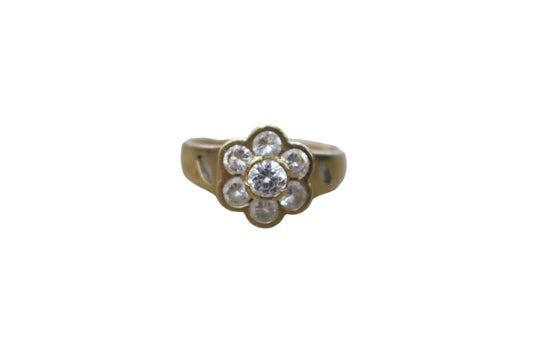 14K Yellow Gold Floral Cluster Ring (Size 7 1/4)