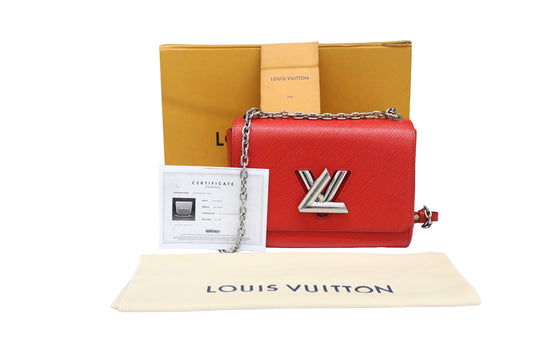Authentic Louis-Vuitton Twist Handbag Red Epi Leather MM (Local Pick-Up Only)