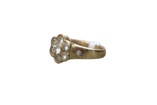 14K Yellow Gold Floral Cluster Ring (Size 7 1/4)