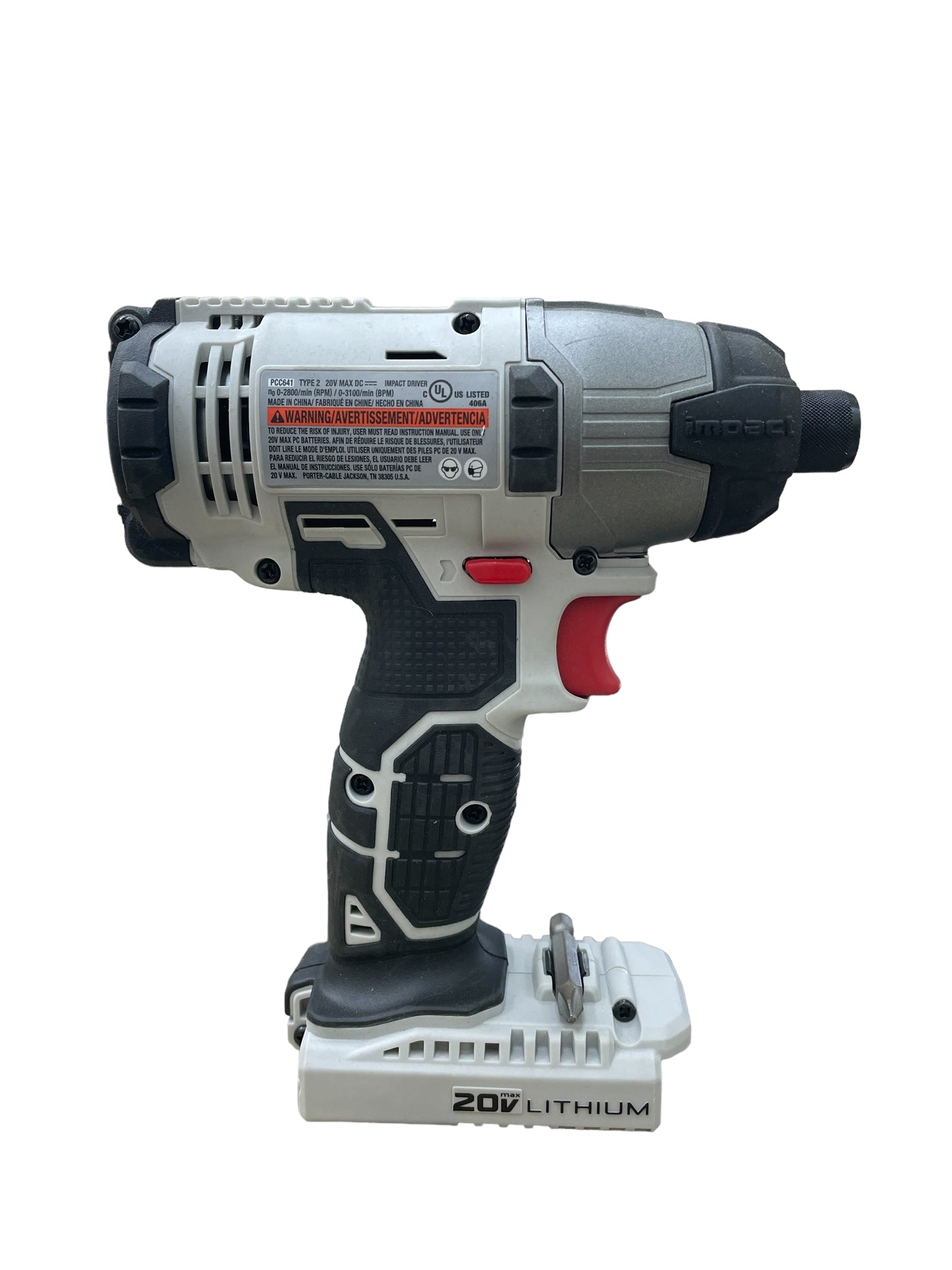 Porter Cable 1/4 in. Cordless Impact Driver Bare Tool