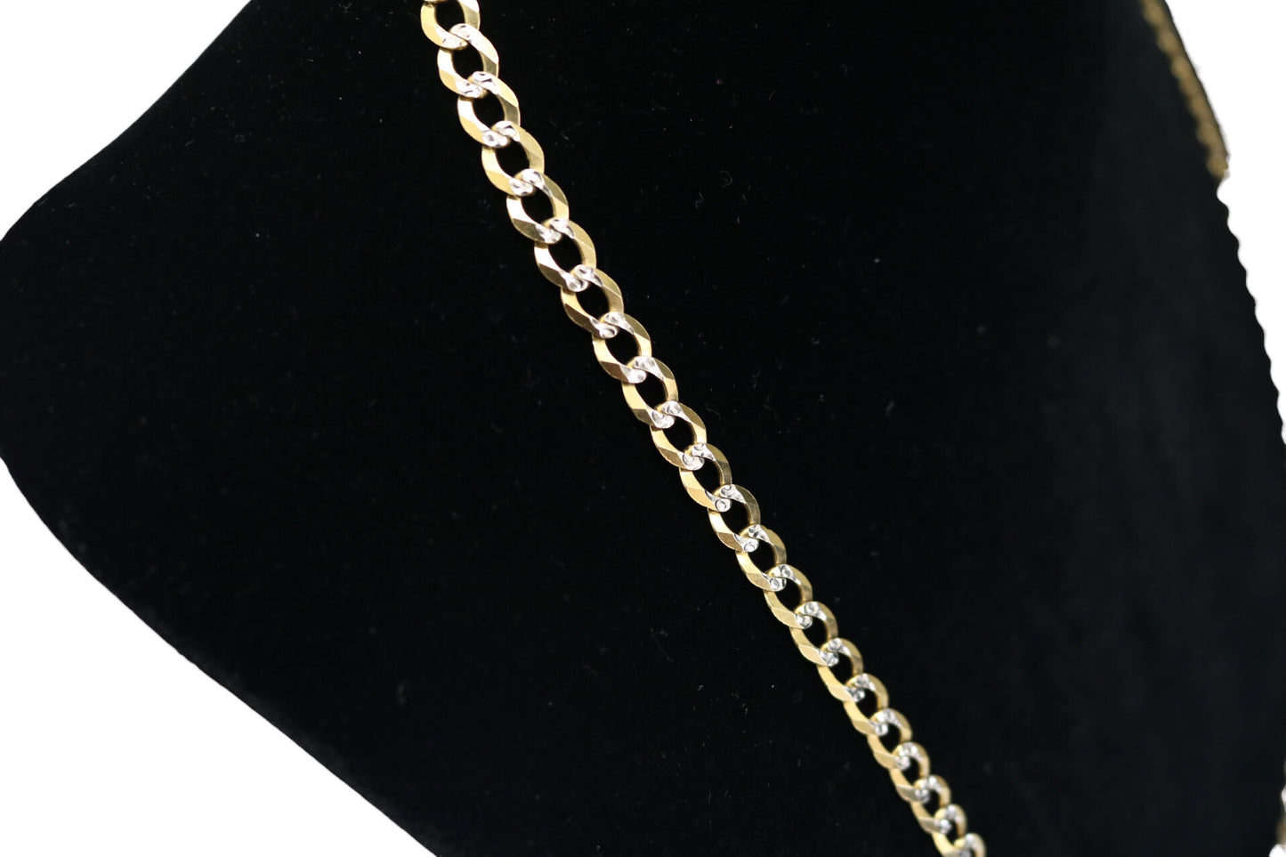 14K Two-Tone Curb Style Chain (24 Inches) (local pick-up only)