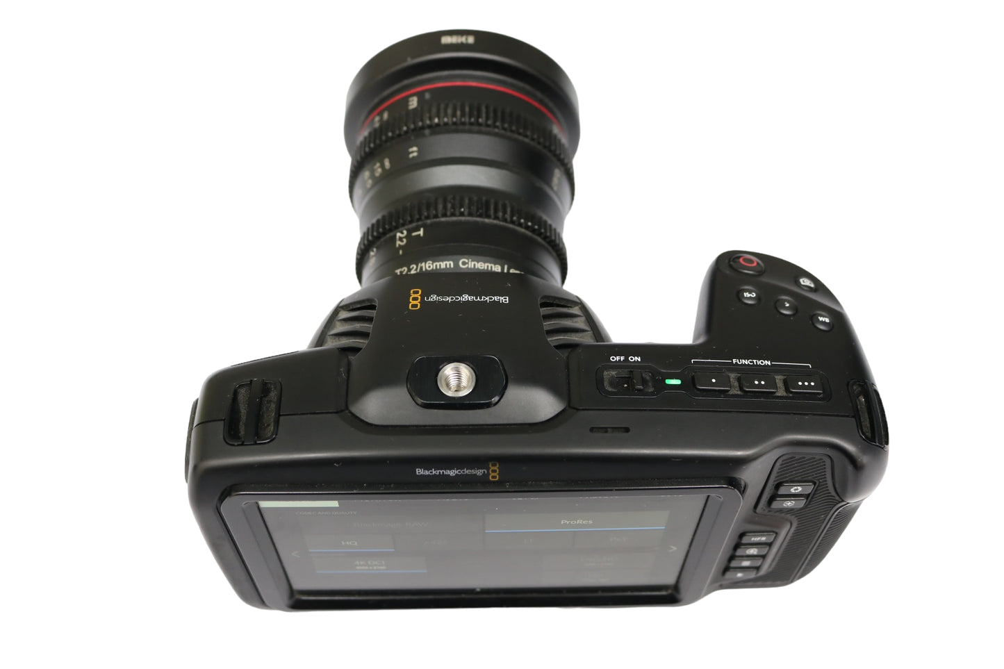 Blackmagic 4K Pocket Cinema Camera with Meike T2.2/ 16mm Lens