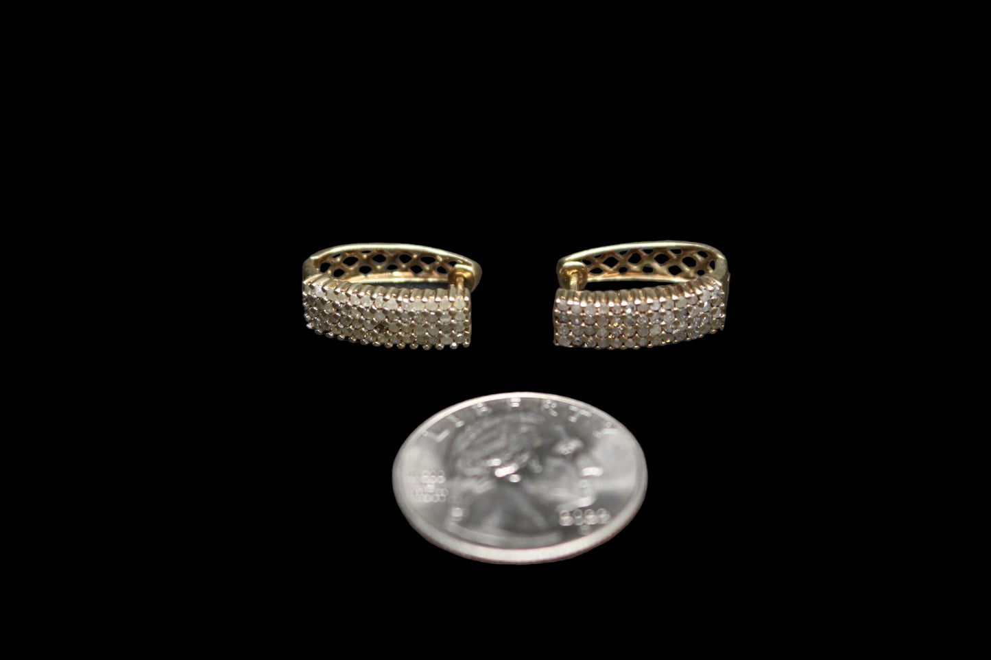 10K Yellow Gold Diamond Lever Earrings (1.56 CTW)