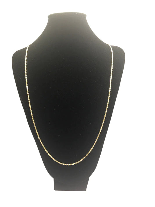 Pre-owned 10K Yellow Gold Rope Style Chain (29 Inches)