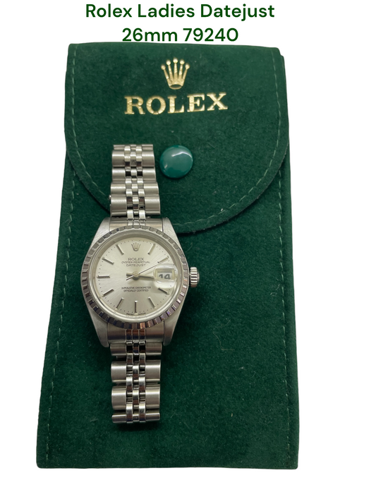 Stainless Steel Rolex Ladies Datejust 26mm 79240 Women's Watch (Local pick-up only)