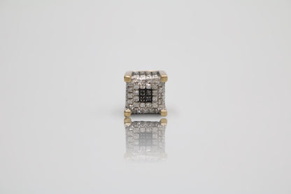 10K Yellow Gold Stud Diamond Single Earring (1.8 Grams)