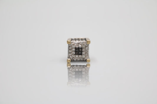 10K Yellow Gold Stud Diamond Single Earring (1.8 Grams)