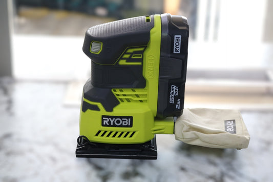 Ryobi P440 Sheet Palm Sander with Ryobi P190 One+ 18V Battery