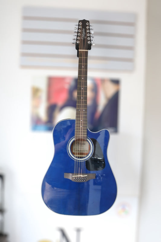 Takamine GD-30CE Blue 12-String Acoustic-Electric Guitar