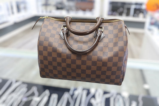 Louis Vuitton Damier Ebene Speedy 25 Bag