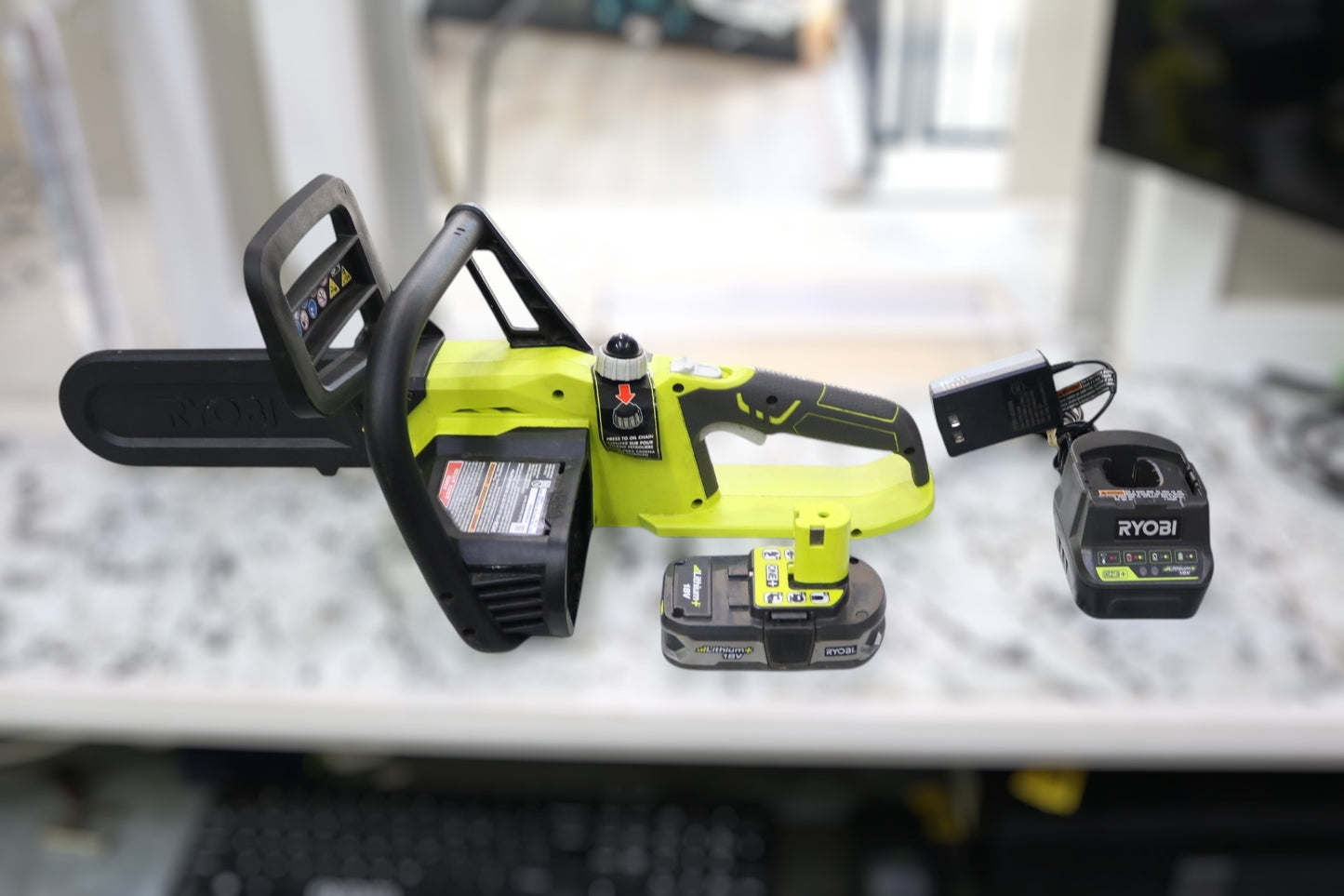 Ryobi P546 Chainsaw with Battery and Charger (Local Pick-Up Only)