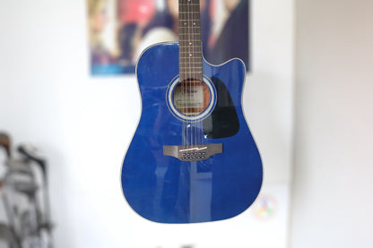 Takamine GD-30CE Blue 12-String Acoustic-Electric Guitar
