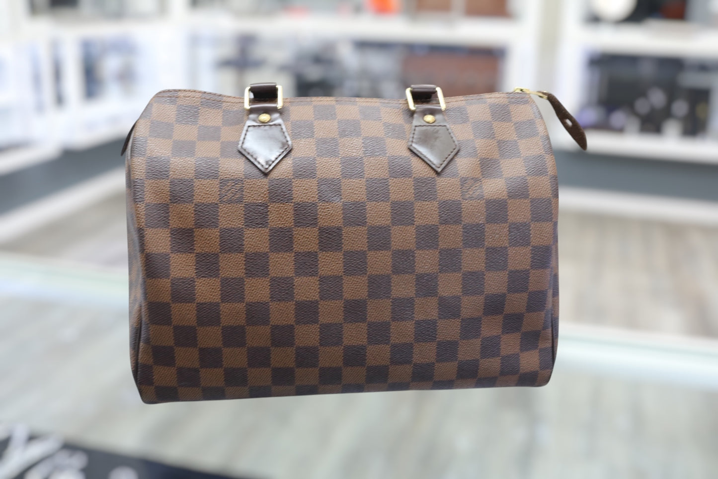 Louis Vuitton Damier Ebene Speedy 25 Bag