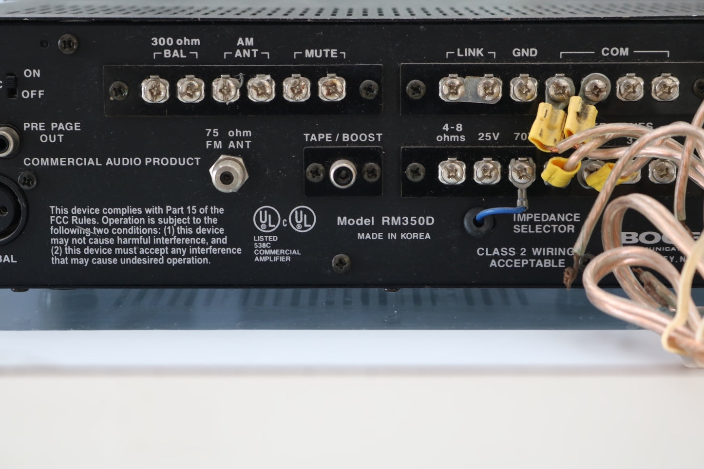 Bogen RM350D FM/AM Receiver Amplifier