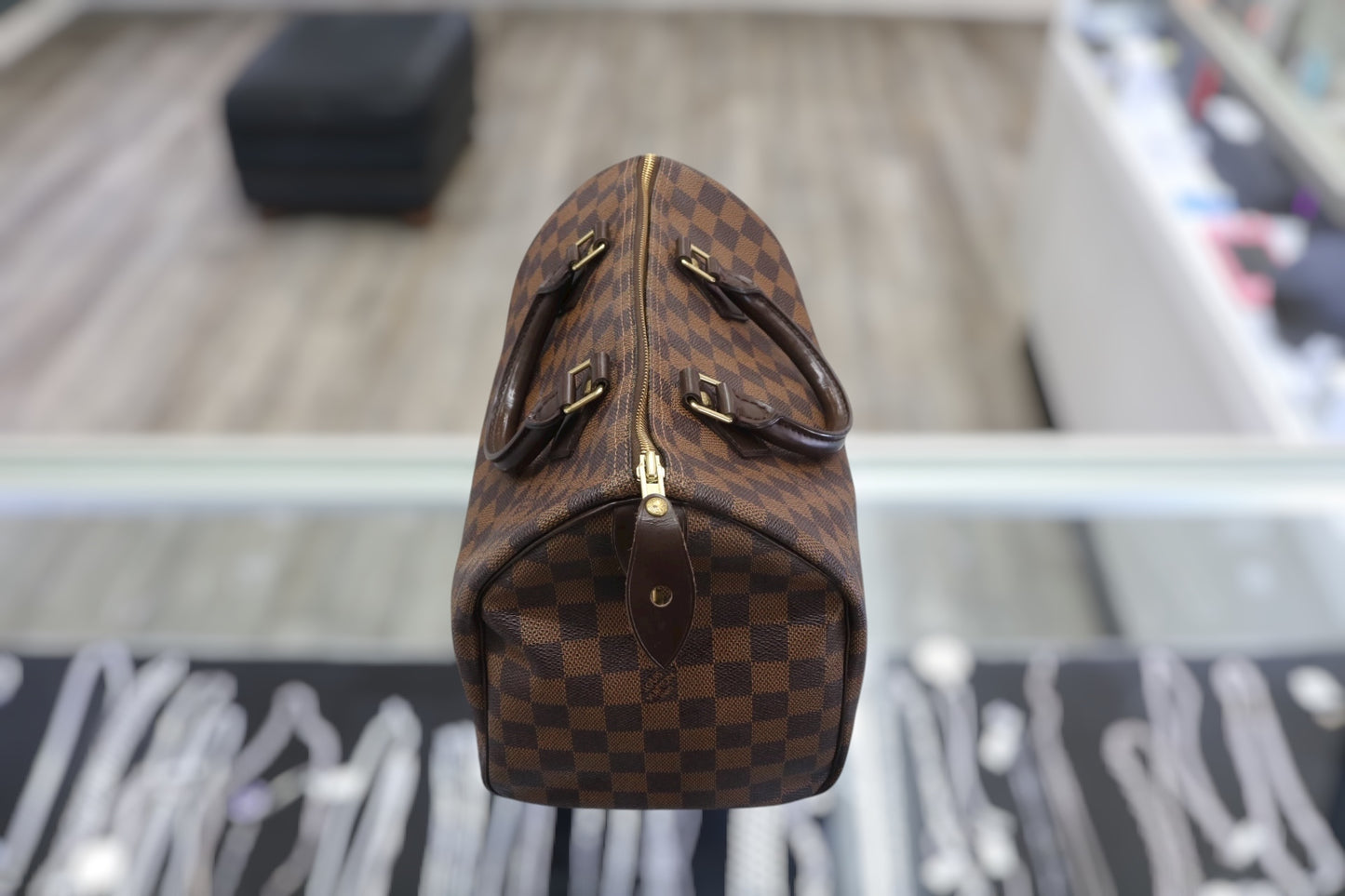 Louis Vuitton Damier Ebene Speedy 25 Bag