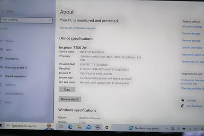 Dell Inspiron 7306 2n1 13.3" Touchscreen Core i5 11th Gen 512GB SSD