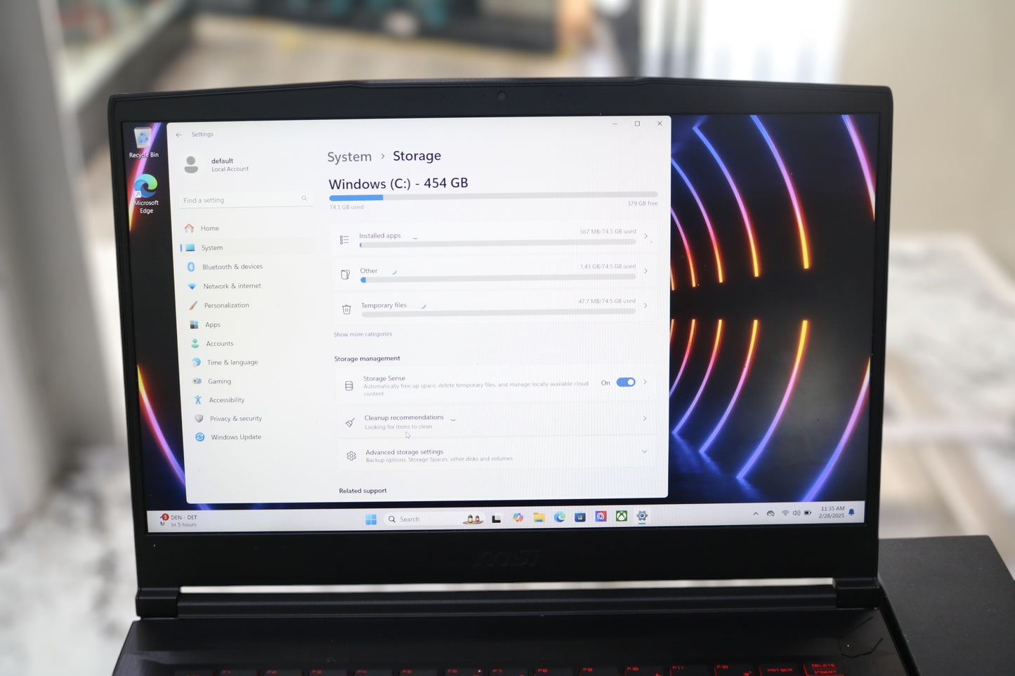 2023 15.6-inch MSI Thin GF63 Laptop