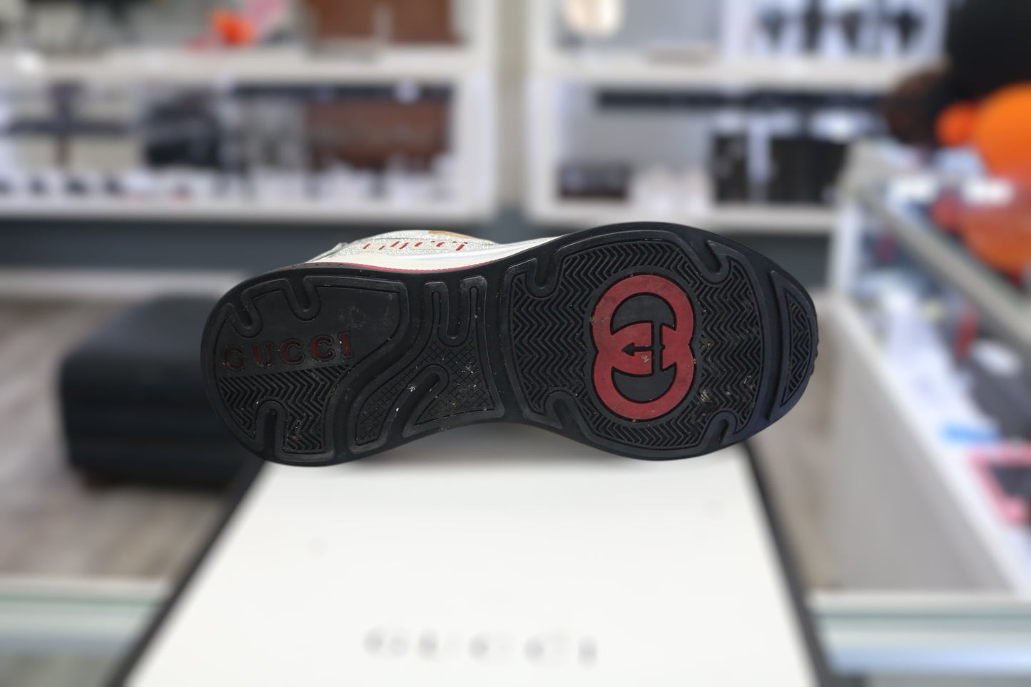 Gucci Ultrapace "Silver" 599058 HW910 8161 US Size 9