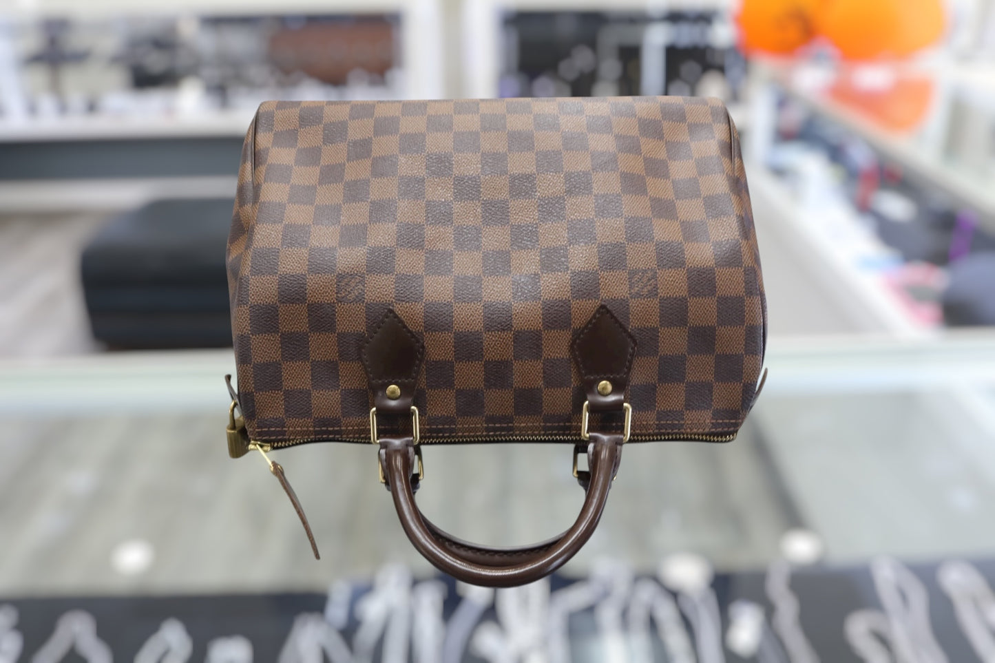 Louis Vuitton Damier Ebene Speedy 25 Bag