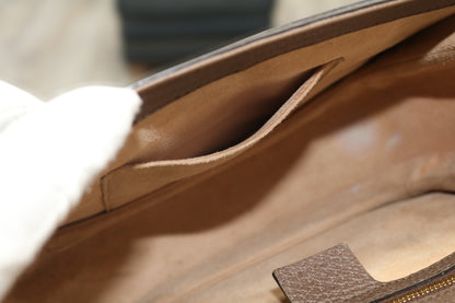 GG Supreme Monogram Web Small Ophidia Flap Messenger Bag
