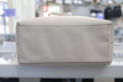 Coach Signature Interior Town Tote Chalk White Khaki Bag