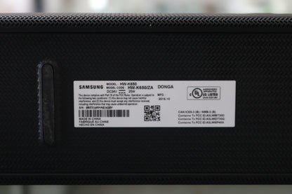 Samsung PS-WK650/HW-K650 Sound Bar (Local Pick-up Only)