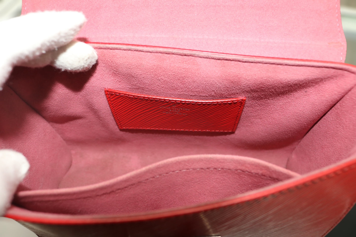Louis-Vuitton Twist Handbag Red Epi Leather MM (Local Pick-Up Only)