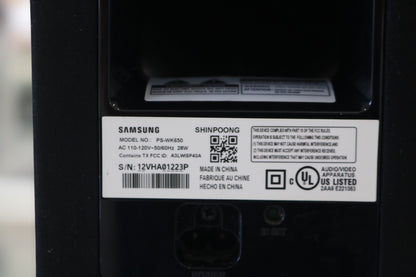 Samsung PS-WK650/HW-K650 Sound Bar (Local Pick-up Only)