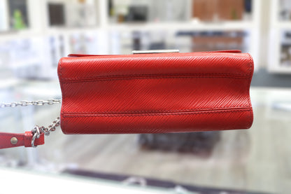 Louis-Vuitton Twist Handbag Red Epi Leather MM (Local Pick-Up Only)