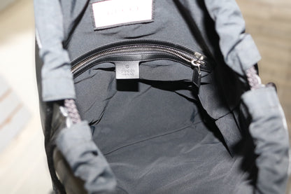 Gucci Ghost Drawstring Backpack Leather "Real" Design