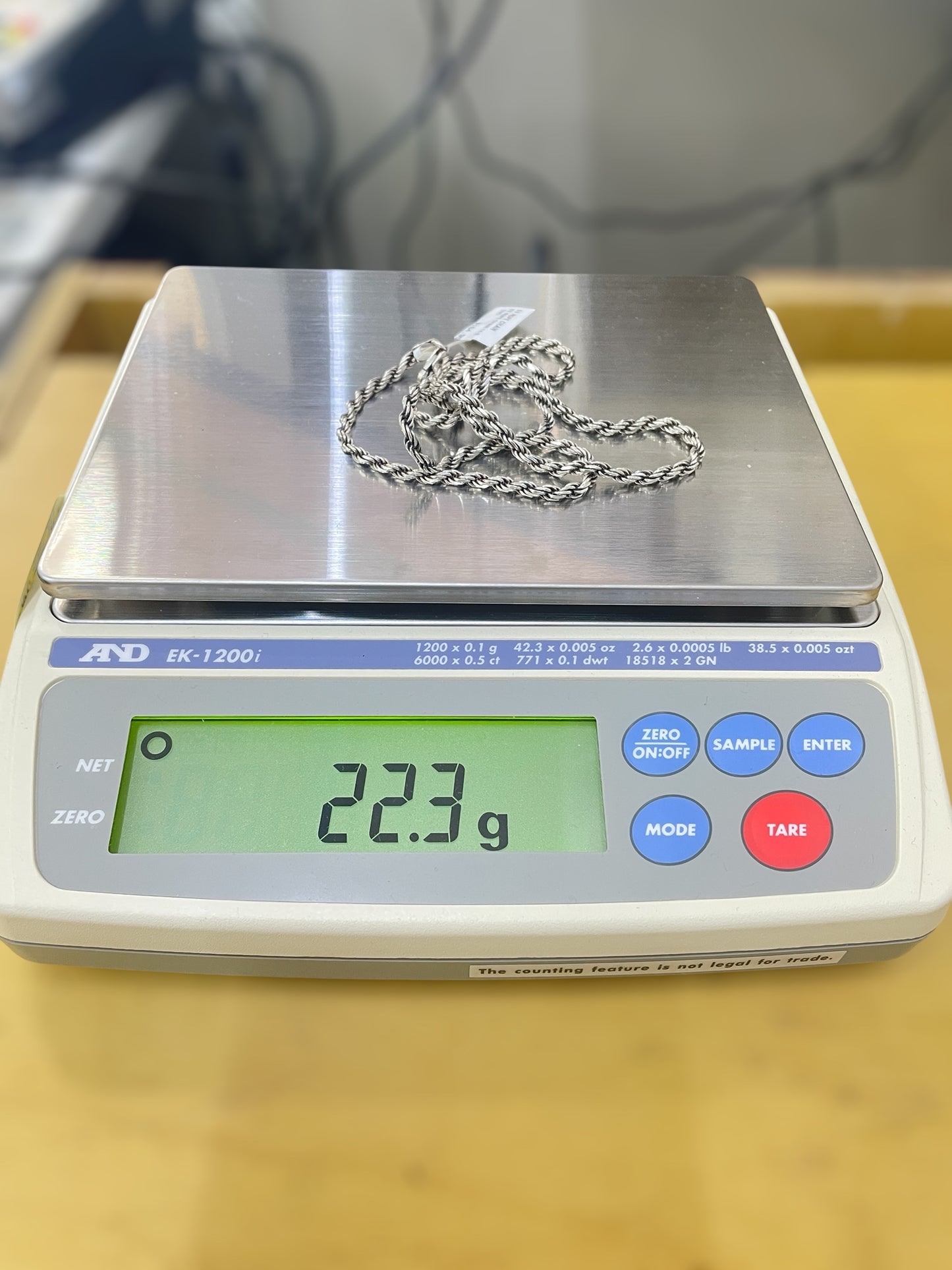 Silver Rope Chain (24 Inches)